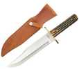 Blade Material : Sandvik 12C27M Stainless Steel - Handle Material : Genuine India Stag BoneTrademark - Overall Length : 14-3/8 - Blade Length : 9 - Weight : 11.5 oz. - Extras : Hollow Ground / Classic...
